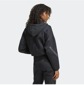 Resim Black Adidas Kadın Kapşonlu Eşofman Üstü W Z.n.e. Fz Je7848 001 
