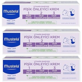 Resim Mustela 1.2.3 Vitamin Barrier Pişik Kremi 3 x 100 ML 
