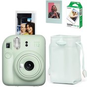 Resim Fujifilm Instax Mini 12 Fotoğraf Makinesi-10lu Film-büzgülü Kılıf Ve Mıknatıslı Çerçeve Seti 2 Yeşil 
