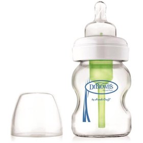 Resim Dr.Browns Geniş Ağız Cam Biberon 150Ml 
