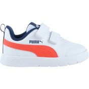 Resim Puma Courtflex V3 Bebek Beyaz Spor Ayakkabı (310252-14) 