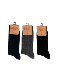 Resim Ozzy Socks Viskon Dikişsiz Erkek Soket Çorap Standart 3'lü Beyaz 