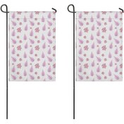 Resim Noel Desenli 2 Li Bahçe Bayrağı Seti, Çift Taraflı 12x98 İnç Açık Alan İçin 12+ 