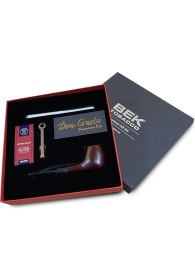 Resim Bek Tobacco Atomic German 9mm Gül Ağacı Pipo Seti Düz Vişne Bordo 