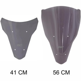 Resim GP KOMPOZİT Gp Kompozit Yamaha Mt-07 Tracer 2020-2024 Uyumlu Ön Cam Füme 56 Cm 