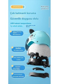 Resim Maoyaya Dört Mevsim Sevimli Hafif Unisex Çocuk Kaskı Panda Kulaklı Pembe - Wd0718p-15 Pembe 
