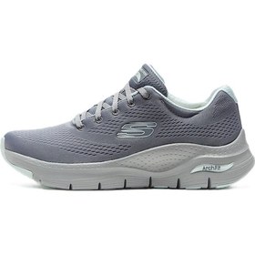 Resim Skechers Arch Fit - Big Appeal Womens Walking Shoes Gray Kadın Yürüyüş Ayakkabısı Gri 