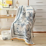Resim Romantik Çiçekli Pamuklu Gazlı Banyo Havlusu - Emici, Yumuşak ve Makinede Yıkanabilir Yetişkinler İçin, Zarif Çiçek Desenli Modern Tasarım, Ev Kullanımı İçin Mükemmel, Romantik Ev Dekoru | Zarif Havlu | Az Tüy Bırakan Havlu 