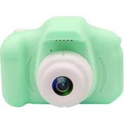 Resim Springsun Hd Karikatür Mini Oyuncak Fotoğraf Çekebilir Slr Dijital Çocuk Kamerası Düz Açık Yeşil 