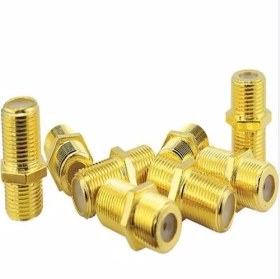 Resim Rose Konnektör 5 Adet F Ara Gold Sarı Konnektör Birleştirici Uydu Konnektörü Rose Rc-13 
