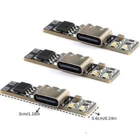 Resim 1A 4.2V Şarj Modülü Tip-C Portu ve Pewter Bağlantıları ile - Ultra Dar Tasarım, Ultra Küçük Boyut, Kolay Kurulum, 3.7V Li-ion BMS Li-ion Şarj ile Uyumlu, Ev Elektrikli Araç, Dayanıklı ve Güvenilir Performans 