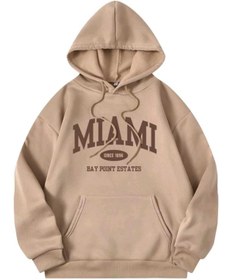 Resim FAVORİST Miami Baskılı Oversize Spor Sweatshirt 