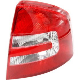 Resim ALPHA AUTO PART Skoda Octavia Için Arka Stop Sağ Ve Sol Lamba Camı 2'li Set 
