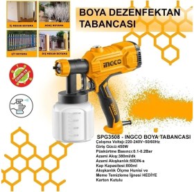 Resim Normadia 450W Elektrikli Boya ve Dezenfektan Tabancası, Pratik ve Güçlü Performans 