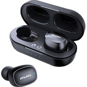 Resim Awei T13 Tws Bluetooth V5.0 Ture Kablosuz Spor Kulaklık Ve Şarj Kutusu Siyah 