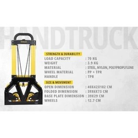 Resim Stanley FT580 70KG Katlanır El Arabası 