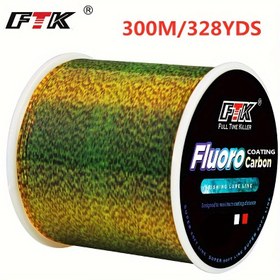 Resim Neylon Malzemeden Üretilmiş FTK 300M/328YDS Monofilament Olta Dizisi, 0.20Mm'den 0.60Mm'ye kadar çaplarda, 3.24KG'den 20.41KG'ye kadar güç aralığında, Karık Balıkçılığı için Uygun. 