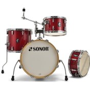 Resim Sonor AQX Jazz 4-Parça Akustik Davul Seti (Red Moon Sparkle) 