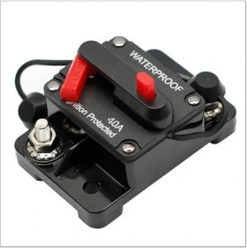 Resim Universal Obus Karavan Dc Sigorta 40A Waterproof Otomatik Sigorta 