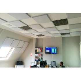 Resim Center Acoustic Basotect 4 cm Gri Renk 50 x 50 cm Ofis ve Çağrı Merkezi Ses Yalıtım Süngeri 