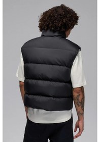 Resim Nike Jordan Flight Down Loose Fit Vest Bol Kesim Su İtici Kaz Tüyü Erkek Yelek Siyah 
