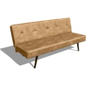 Resim Dockers Best Yataklı Çelik Iskelet Sünger Kanepe - Kahve 