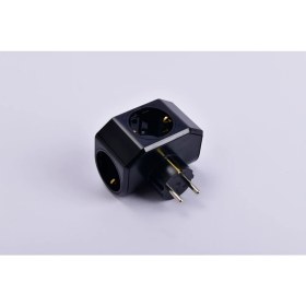 Resim Viko Yonca Plus Siyah Üçlü Topraklı Priz 