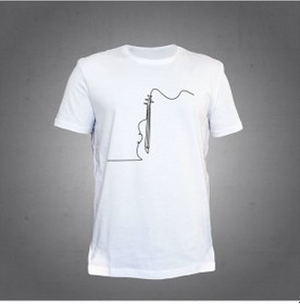 Resim Herşey Nota Kemancı Beyaz Tshirt Unisex 001 