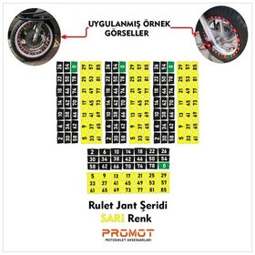 Resim Rulet Jant Şeridi Sarı Renk 