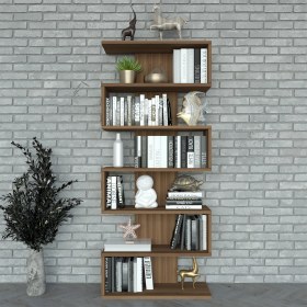 Resim Moonlife Paris Dekoratif Kitaplık Ceviz 