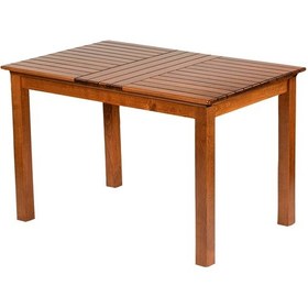 Resim Bahçeme Kaş 80X140 Sabit Ayaklı Ahşap Bahçe Balkon Masası- 