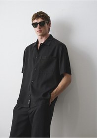 Resim Mavi - Mavi Black Cepli Liyosel Tencel Gömlek 0211985-900 Siyah 