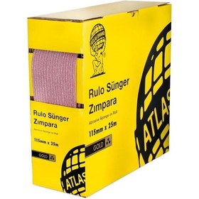 Resim Atlas Gold Rulo Sünger Zımpara 400 Kum - 25 Mt 