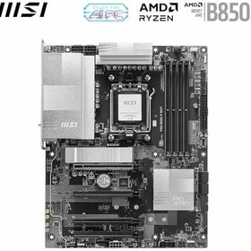 Resim MSI PRO B850-P WIFI Anakart, ATX - AMD Ryzen 9000/8000 / 7000 İşlemcileri, AM5 - DDR5 Bellek Arttırmayı (8200+ MT/s OC), PCIe 5.0 x16 ve 4.0 x16, M.2 Gen5, Wi-Fi 7, 5G LAN'ı destekler 