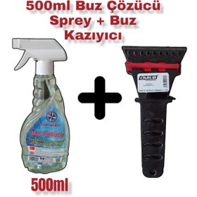 Resim Redno Buz Çözücü Sprey 500 Ml + Buz Kazıyıcı Buz Kırıcı 2 Li Set 
