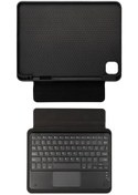 Resim iPad Uyumlu Pro 11 2018 Border Keyboard Bluetooh Bağlantılı Standlı Klavyeli Tablet Kılıfı 