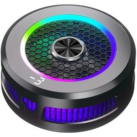 Resim Manyetik Cep Telefonu Soğutucu Güçlü Soğutma Cep Telefonu Radyatörü Evrensel Black 