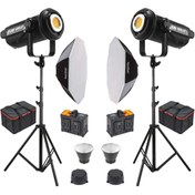 Resim GDX LV-700C-II 2'li Full Set (120 cm Bowens Octagon Softbox + 260 cm Kalın Işık Ayağı) 