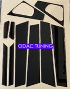 Resim ODAC TUNING Renault Clio 4 Hb Piano Black Parlak Siyah Kapı Direk Set Özel Dizayn 