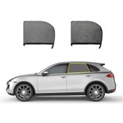 Resim Benz Glb Eqb 2019 İçin Araba Penceresi Gölgeleri, Elastik Bantlarla Uv -prostected Nefes Alabilen Örgü Örtüsü 