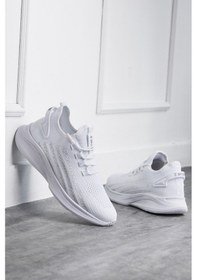 Resim Hafif Triko Unisex Yürüyüş Ayakkabısı - Beyaz 