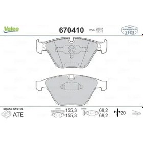 Resim Bmw 320d E90 On Fren Balatasi 2005-2007 Valeo 670410 