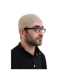 Resim Bambu Namaz Takkesi - Bej Bej 