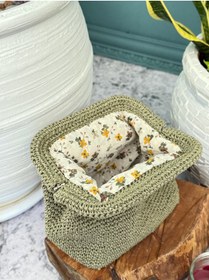 Resim Nissra Gizli Burslu Hasır Clutch Çanta 