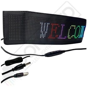 Resim Bluetooth Lu Telefon Kontrollü F16192 Flexible Matrix Led Ekran 5v 788 90mm 