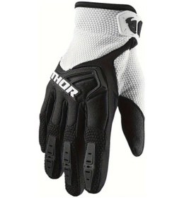 Resim Techbloom 2024 Tam Parmak Sentetik Deri Unisex Motorcycle Eldivenleri Beyaz L Outdoor Spor Ve Binicilik 