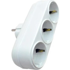 Resim Ay-Ka Üçlü (3Lü) Golyat Topraklı Fişli Priz I Tip 