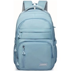 Resim Honeybeeshop Mavi Tablet Bolmeli Buyuk Kapasiteli Hafif Donusturulebilir Sirt Cantasi Diğer 