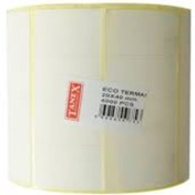 Resim Tanex 20X40 MM Eco Termal Etiket 4 Lü 25MM Çap 4000'Li 