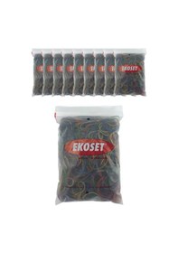 Resim Ekoset Renkli Para Lastiği Karışık 4 Renk 70 MM 10.000 Adet 